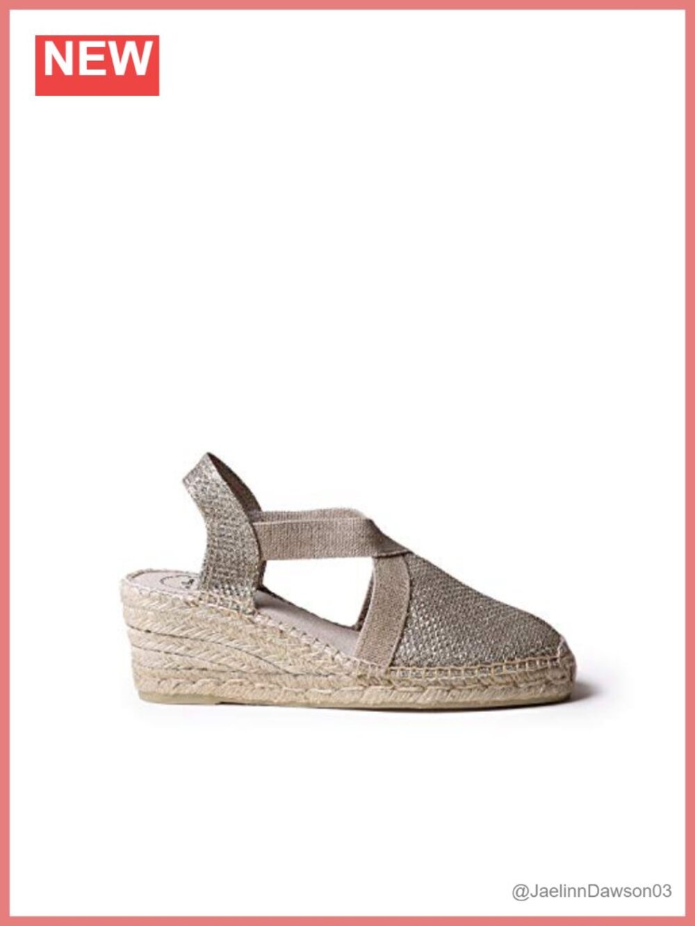 Toni Pons Triton Metallic Espadrille Wedges Slip-On